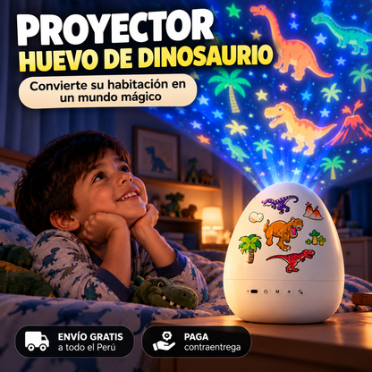 Proyector Huevo de Dinosaurio – ¡Convierte su Habitación en un Mundo Mágico!