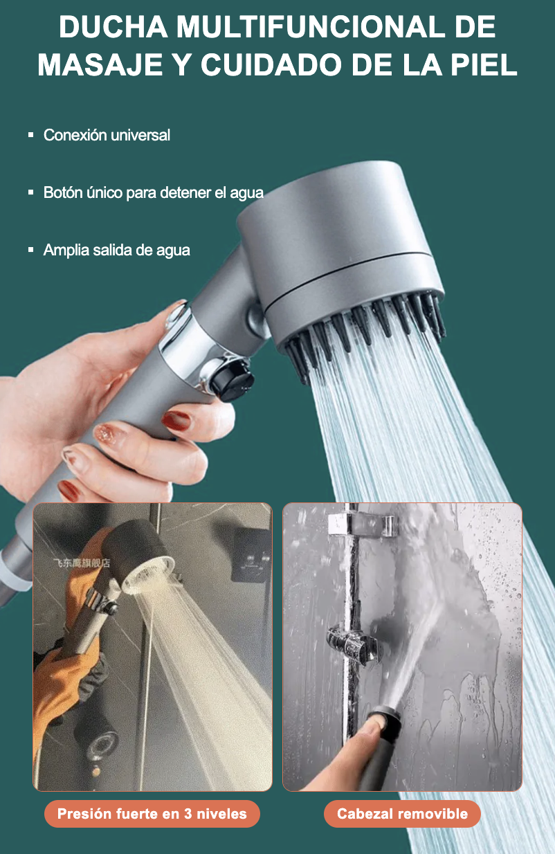 Ducha Multifuncional CD-1 | Presión, Filtrado y Relajación en un Solo Diseño ✨