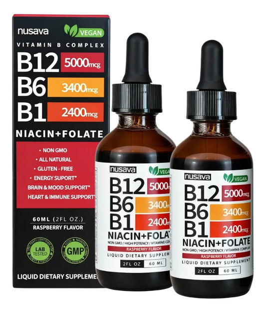 Vitamina B12 B6 B1 Complejo B Energía Cerebro Corazón - oferta 2x1